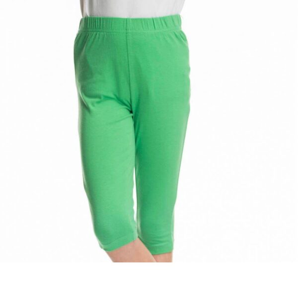 green capri leggings elasticated waistband